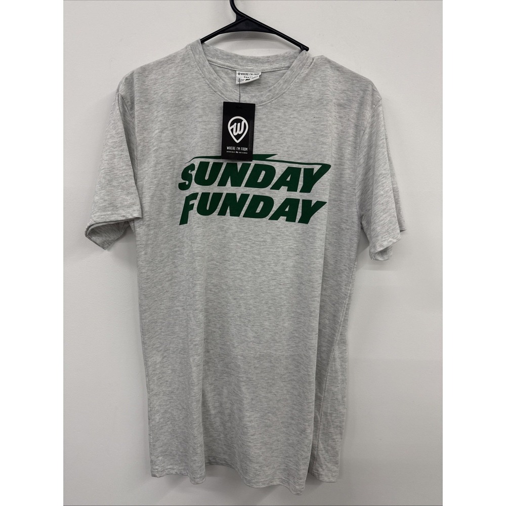 Men's Where Im From New York Jets "Sunday Funday" Shirt Size S New With Tags